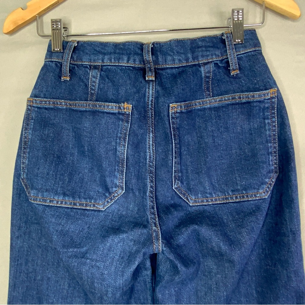 Reformation Alyssa High Waist Wide Leg Long Jeans Women’s Size 24. Baltic Wash. - Picture 4 of 8